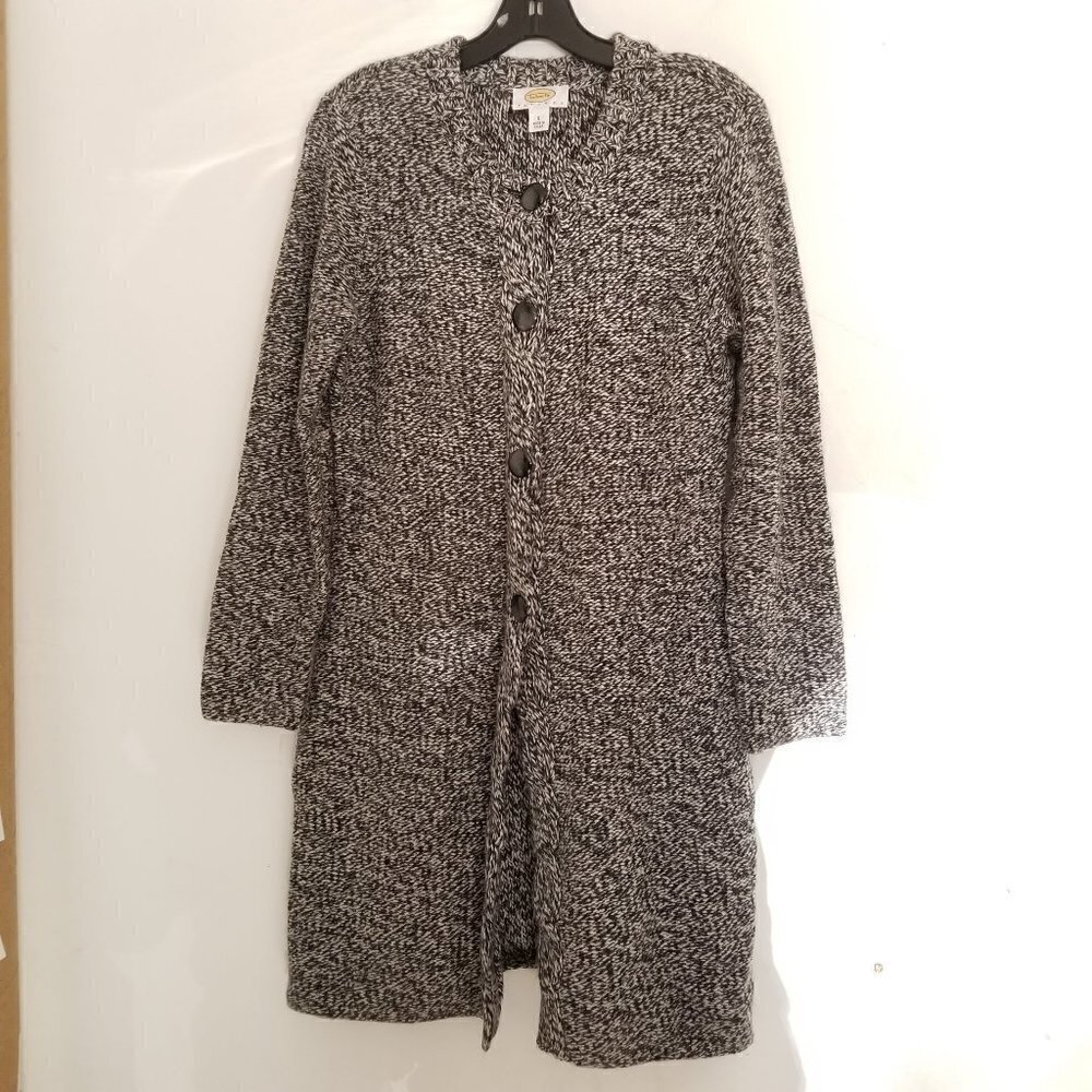 Talbots Lambs Wool Angora Cashmere Knit Cardigan S